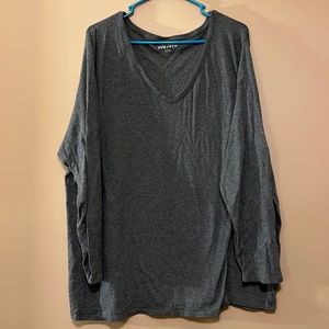 Ava & Viv gray long sleeve tee, sz 4X
